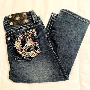 Capri Embellished Miss Me girls